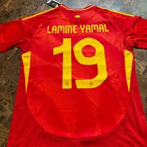 Lamine Yamal Spanish 2024 Home Jersey #19